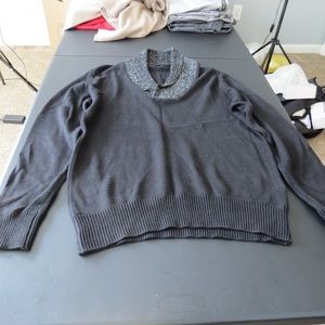 Medium Black and Gray Sean John Sweater